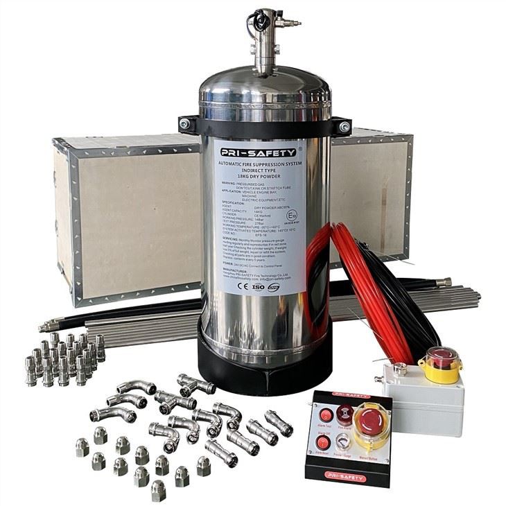 Off-road teollisuuslaitteet automaattiset palontorjuntajärjestelmät